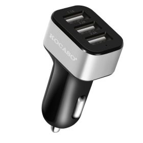 1Pc 3Port USB Car Charger  30W 5.5A For IOS Phone 16 15 14 And More (Option: Silver)