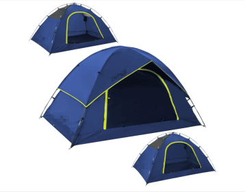 Tent for 2 Person, 4 Person, 6 Person - Waterproof Two Person Tents for Camping, Small Easy Up Tent for Family, Outdoor, Kids (Color: Blue    2 Person)