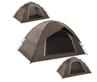 Tent for 2 Person, 4 Person, 6 Person - Waterproof Two Person Tents for Camping, Small Easy Up Tent for Family, Outdoor, Kids (Color: Brown   2 Person)