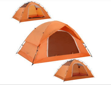 Tent for 2 Person, 4 Person, 6 Person - Waterproof Two Person Tents for Camping, Small Easy Up Tent for Family, Outdoor, Kids (Color: Orange   2 Person)